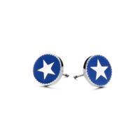Oorbellen Dames CO88 Collection 8CE-70025 Zilverkleurig Blauw - thumbnail