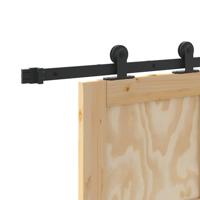 Schuifdeur met Bevestigingsset 78x211 cm Van Massief Vurenhout - thumbnail