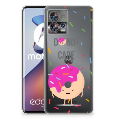 Motorola Edge 30 Fusion | Siliconen Case | Donut Roze