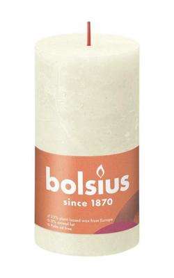 Bolsius Rustiekkaars shine 130/68 130/68 soft pearl 1 Stuks