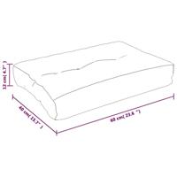 Palletbankkussen 60x40x12 cm stof roze - thumbnail