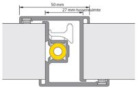 Alprokon deurnaaldprofiel - P-Prefab-2/40 - 600/U20 - bi/bu - 2850 mm - thumbnail