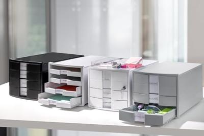 HAN HA-1017-12 Ladenkast Impuls Wit 3 Gesloten Laden, Met Inzet