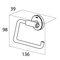 Toiletrolhouder Tiger Urban Zonder Klep Mat Wit - thumbnail