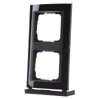 Gira Event Clear Zwart Antraciet dubbel afdekraam - thumbnail