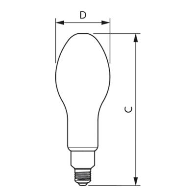 Signify 26783100 Gloeilamp-lamp Energielabel D (A - G) E27 Peer 36 W Warmwit (Ø x l) 91.5 mm x 248 mm 1 stuk(s)
