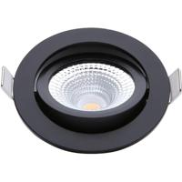 EcoDim LED Inbouwspot 5W - Dimbaar & Waterdicht IP54 - Mat Zwart - thumbnail