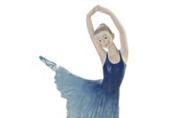 Decoratieve figuren DKD Home Decor Blauw Romantiek Balletdanseres 13 x 6 x 23 cm - thumbnail