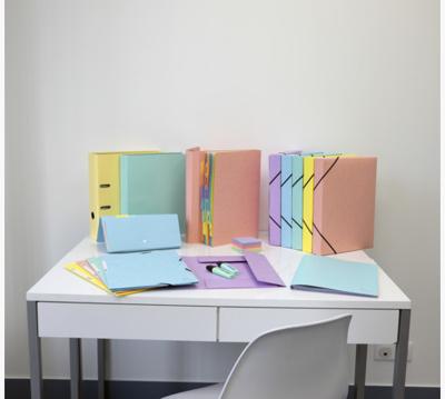 Exacompta Aquarel ringmap uit gecoat karton, ft A4, met 4 D-ringen, rug van 4 cm, geassorteerde kleuren Exacompta Aquarel ringmap uit gecoat karton, ft A4, met 4 D-ringen, rug van 4 cm, geassorteerde kleuren