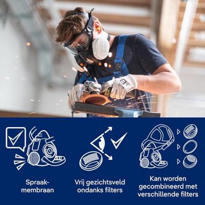 Dräger X-plore 3500 (Halfgelaatsmasker - L)