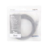 LogiLink HDMI AV Aansluitkabel [1x HDMI-stekker - 1x HDMI-stekker] 3 m Zwart-grijs - thumbnail
