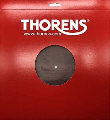 Thorens Leather turntable mat bruin/ cognac Thorens Leather turntable mat bruin/ cognac