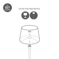 Home sweet home melrose lampenkap ovaal 24/16/16 taupe - thumbnail