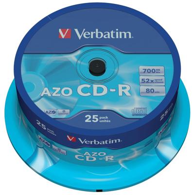 Verbatim CD Rohlinge Spindel. 25 Stuk crystal