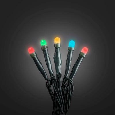 Konstsmide 6341-520 Micro-lichtketting Binnen werkt op het lichtnet Aantal lampen 20 LED RGB Verlichte lengte: 1.33 m Frosted
