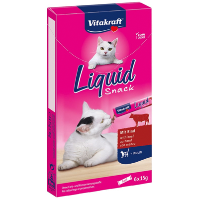 Liquid snack eend b-glucaan 6st Vitakraft - Vitakraft