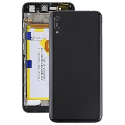 Batterij achtercover met camera lens & Zijkleutels voor Huawei geniet van 9e (zwart)