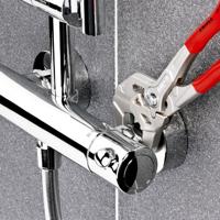 Knipex Sleuteltang | lengte 250 mm zwart gefosfateerd | spanwijdte 52 mm meercomponenten mantels | 1 stuk - 86 02 250 - 86 02 250 - thumbnail