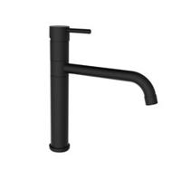 Plieger Keukenkraan Napoli Met Draaibare Uitloop Cold Start Zwart - thumbnail