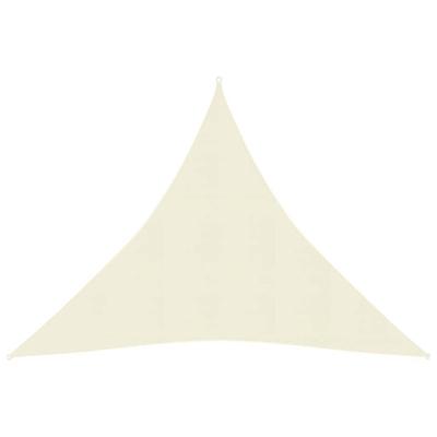 VidaXL Zonnezeil 160 g/m² 3x3x3 m hdpe crèmekleurig