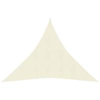 Zonnezeil 160 g/m² 3x3x3 m HDPE crèmekleurig - thumbnail