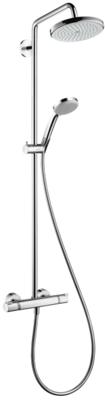 Hansgrohe Croma 220 regendoucheset met 5 straalsoorten Ø22cm chroom