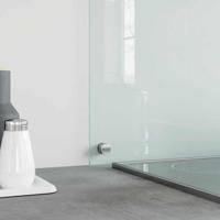 VidaXL Spatscherm keuken 90x60 cm gehard glas transparant - thumbnail