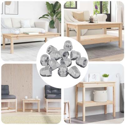 VidaXL Eikelnuts 3913 pcs zilver ijzer