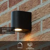 Lucide ZARO - Wandspot / Wandlamp Binnen/Buiten - 1xGU10 - IP44 - Zwart - thumbnail