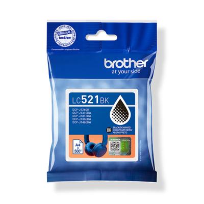 Brother LC-521BK Cartridge Inkt Zwart - thumbnail