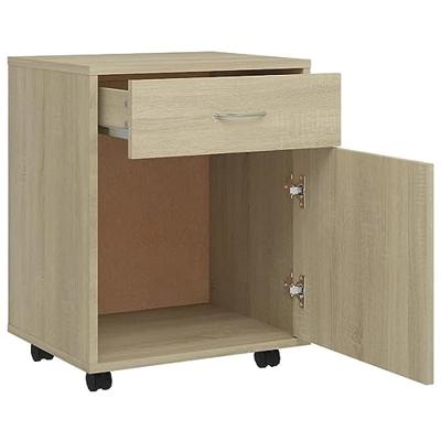 Rolkast 45x38x54 cm bewerkt hout sonoma eikenkleurig