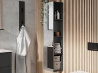 Kolomkast CANTONA 4 vakken grafiet - thumbnail