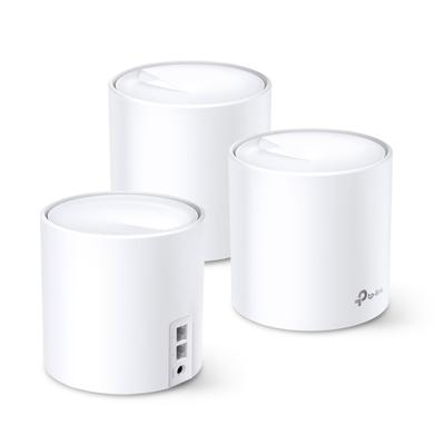TP-Link Deco X60 AX5400 dual-band WiFi 6 Mesh Systeem (3-pack) Mesh router Wit - thumbnail