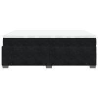 Boxspring met matras fluweel zwart 140x190 cm - thumbnail