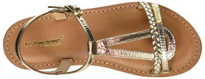 Leren sandalen Badou LES TROPEZIENNES® BY M. BELARBI goudbeige