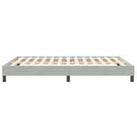 Boxspring zonder matras fluweel lichtgrijs 140x210 cm - thumbnail
