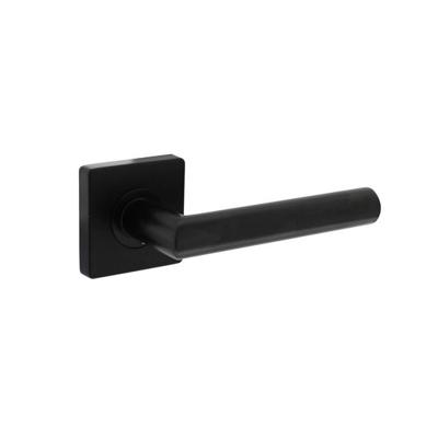Intersteel DeurklinkBastian op rozet vierkant zwart - 0023.170702