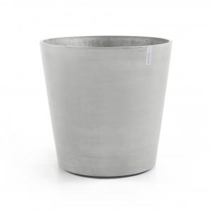 Ecopots Amsterdam op wielen kunststof bloempot Wit/Grijs - Ø 75,6 cm Ecopots Amsterdam op wielen kunststof bloempot Wit/Grijs - Ø 75,6 cm