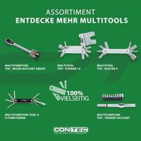 CONTEC multifunctie-tool "tfr - striker 16" ct multitool tfr-striker 16 functions silver - thumbnail