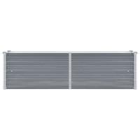 Plantenbak verhoogd 160x40x45 cm gegalvaniseerd staal grijs - thumbnail