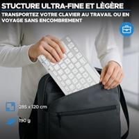 TKL-toetsenbord - BLUESTORK - Oplaadbare Bluetooth voor Mac - Wit - thumbnail