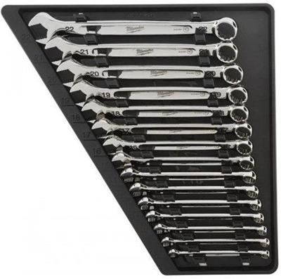 Milwaukee Accessoires max bite | metrische ring-/steeksleutel-set | 15-delig - 4932464258 Milwaukee Accessoires max bite | metrische ring-/steeksleutel-set | 15-delig - 4932464258