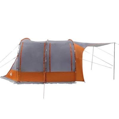 VidaXL Autotent waterdicht grijs en oranje