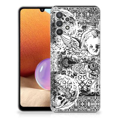 Silicone Back Case Samsung Galaxy A32 4G | A32 5G Enterprise Editie Skulls Angel