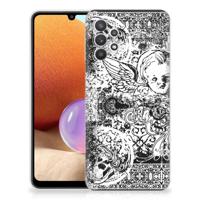 Silicone Back Case Samsung Galaxy A32 4G | A32 5G Enterprise Editie Skulls Angel - thumbnail