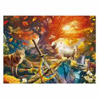 Ravensburger legpuzzel het bos van excalibur, 500st. - thumbnail