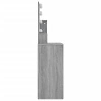 Kaptafel met LED 86,5x35x136 cm grijs sonoma eikenkleurig - thumbnail
