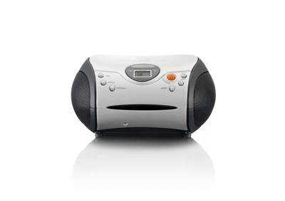 Lenco SCD-24 SCD24 - CD-speler voor kinderen - CD-radio - Stereosysteem - Boombox - FM-radiotuner - Trackgeheugen - 2 x 1,5 W RMS-vermogen - Netvoeding en werkt op batterijen - Wit