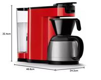 Philips HD6592/84 Pad- en Filterkoffiezetapparaat Rood/Zwart - thumbnail