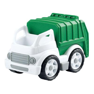 Playgo bio based vuilniswagen wit groen - 15cm